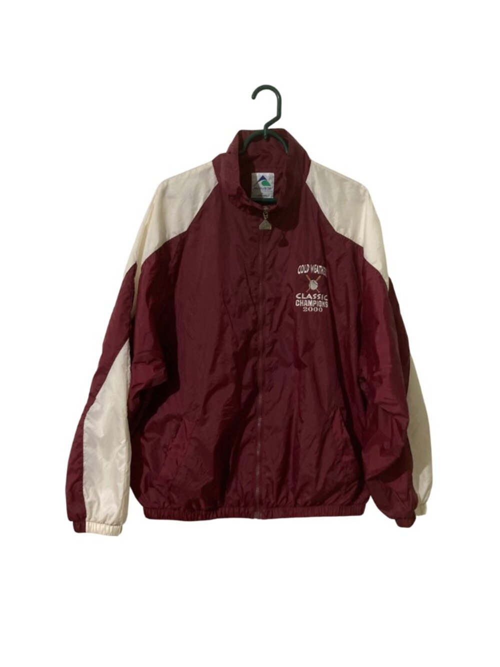 Cold Weather Classic Champions 2000 Vtg Baseball Maroon Windbreaker Jacket XL - Picture 3 of 8